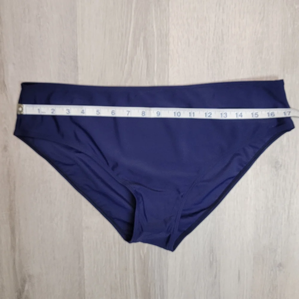 Womens Size 16 blue and green Tropical tankini with bikini bottoms NWOT - Picture 5 of 6